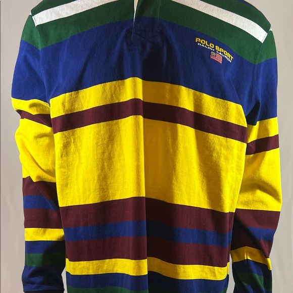 Polo Ralph Lauren Polo Sport Stadium Rugby Colorblock Polo - Picture 1 of 3